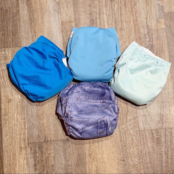 Blue Toned Cloth Diapers - Picture 2 of 11